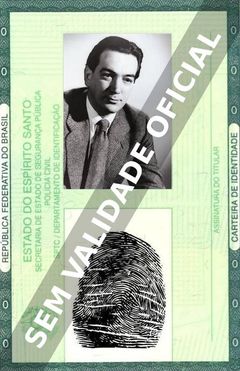 Imagem hipotética representando a carteira de identidade de Alexander Mackendrick