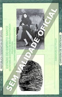 Imagem hipotética representando a carteira de identidade de Ana Esmeralda