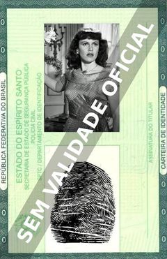 Imagem hipotética representando a carteira de identidade de Angelika Hauff