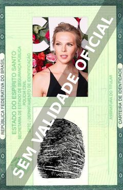 Imagem hipotética representando a carteira de identidade de Annika Boras