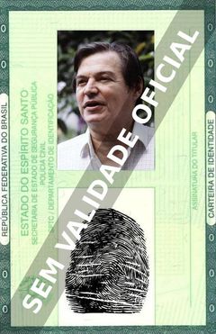 Imagem hipotética representando a carteira de identidade de Antonio Carlos Jobim