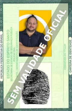 Imagem hipotética representando a carteira de identidade de Camillo Dantas