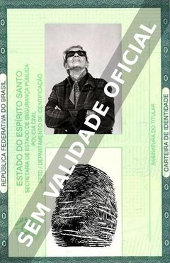 Imagem hipotética representando a carteira de identidade de Chavela Vargas