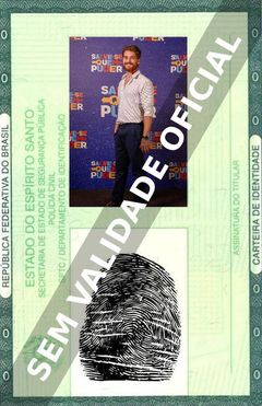 Imagem hipotética representando a carteira de identidade de Cirillo Luna