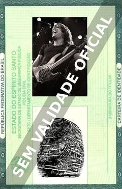 Imagem hipotética representando a carteira de identidade de Cliff Williams