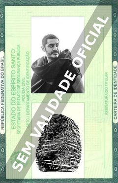 Imagem hipotética representando a carteira de identidade de Criolo