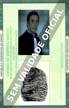 Imagem hipotética representando a carteira de identidade de Daniel Duval