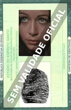 Imagem hipotética representando a carteira de identidade de Emma Cohen