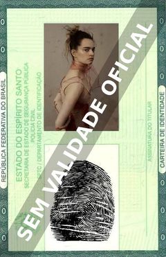 Imagem hipotética representando a carteira de identidade de Emma Portner