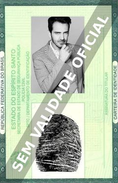 Imagem hipotética representando a carteira de identidade de Flavio Medina