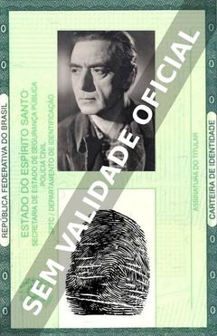 Imagem hipotética representando a carteira de identidade de Fosco Giachetti