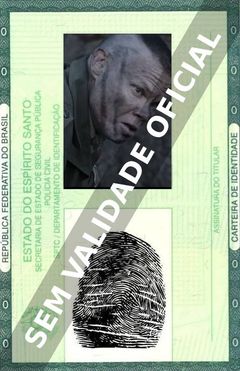 Imagem hipotética representando a carteira de identidade de Geoff Meed