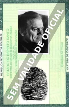 Imagem hipotética representando a carteira de identidade de George Murdock