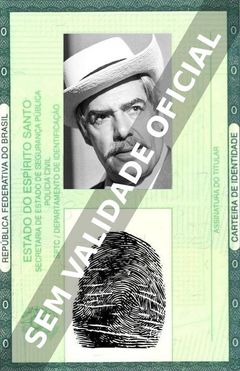 Imagem hipotética representando a carteira de identidade de Gilberto Martinho