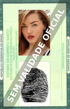 Imagem hipotética representando a carteira de identidade de Hannah Townsend