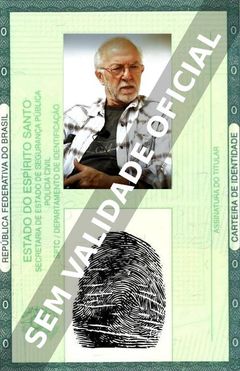 Imagem hipotética representando a carteira de identidade de Héctor Bidonde