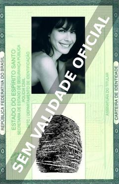 Imagem hipotética representando a carteira de identidade de Ilana Levine