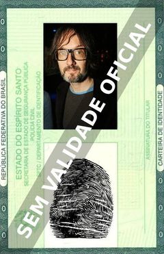 Imagem hipotética representando a carteira de identidade de Jarvis Cocker