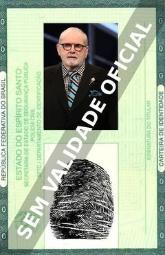 Imagem hipotética representando a carteira de identidade de Jô Soares