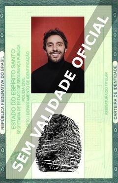 Imagem hipotética representando a carteira de identidade de João Fenerich