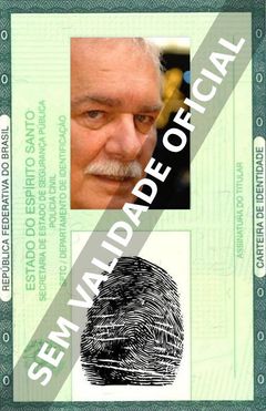Imagem hipotética representando a carteira de identidade de José Augusto Branco