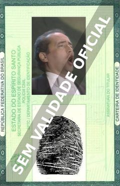 Imagem hipotética representando a carteira de identidade de José Carreras