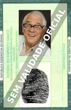 Imagem hipotética representando a carteira de identidade de José Vasconcelos
