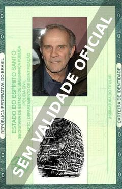 Imagem hipotética representando a carteira de identidade de Joseph Ragno