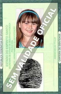 Imagem hipotética representando a carteira de identidade de Kyla Rae Kowalewski