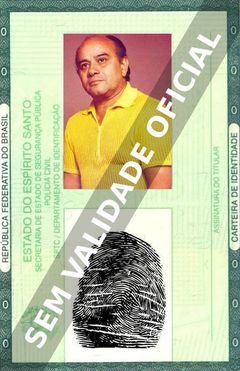 Imagem hipotética representando a carteira de identidade de Lajar Muzuris