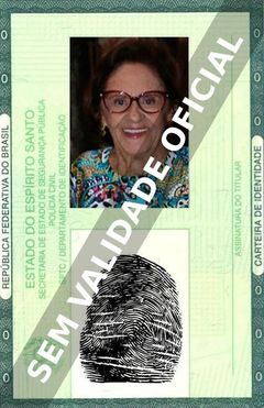 Imagem hipotética representando a carteira de identidade de Laura Cardoso