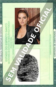 Imagem hipotética representando a carteira de identidade de Leonor Seixas