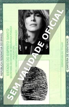 Imagem hipotética representando a carteira de identidade de Lúcia Moniz