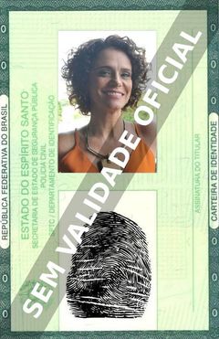 Imagem hipotética representando a carteira de identidade de Malu Galli