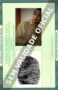 Imagem hipotética representando a carteira de identidade de Marcelo Escorel
