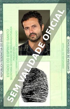 Imagem hipotética representando a carteira de identidade de Marcelo Galvão