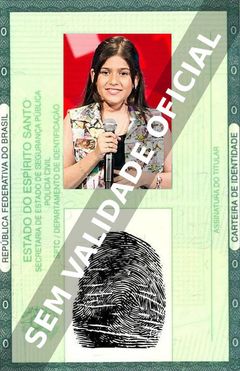 Imagem hipotética representando a carteira de identidade de Marina Silveira