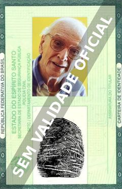 Imagem hipotética representando a carteira de identidade de Mário Lago
