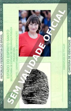 Imagem hipotética representando a carteira de identidade de Marion Bailey
