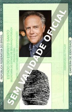 Imagem hipotética representando a carteira de identidade de Mark Pinter