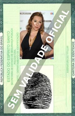 Imagem hipotética representando a carteira de identidade de Martha Wainwright