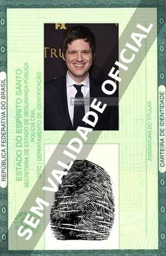 Imagem hipotética representando a carteira de identidade de Michael Esper