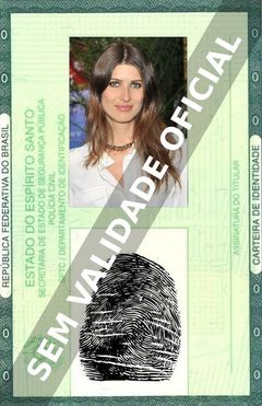 Imagem hipotética representando a carteira de identidade de Michelle Alves