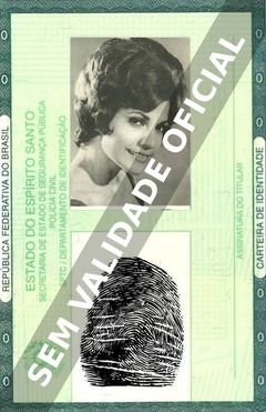 Imagem hipotética representando a carteira de identidade de Mirla Castellanos