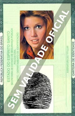 Imagem hipotética representando a carteira de identidade de Nádia Lippi