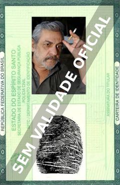 Imagem hipotética representando a carteira de identidade de Paul Leduc
