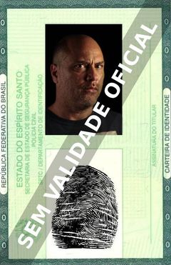 Imagem hipotética representando a carteira de identidade de Paulo Tiefenthaler