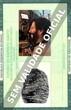 Imagem hipotética representando a carteira de identidade de Pedro Amorim