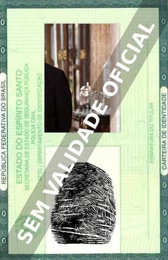Imagem hipotética representando a carteira de identidade de Pedro Farah