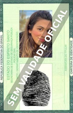 Imagem hipotética representando a carteira de identidade de Pétala Barreiros
